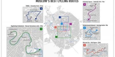 모스크바 자전거를 지도