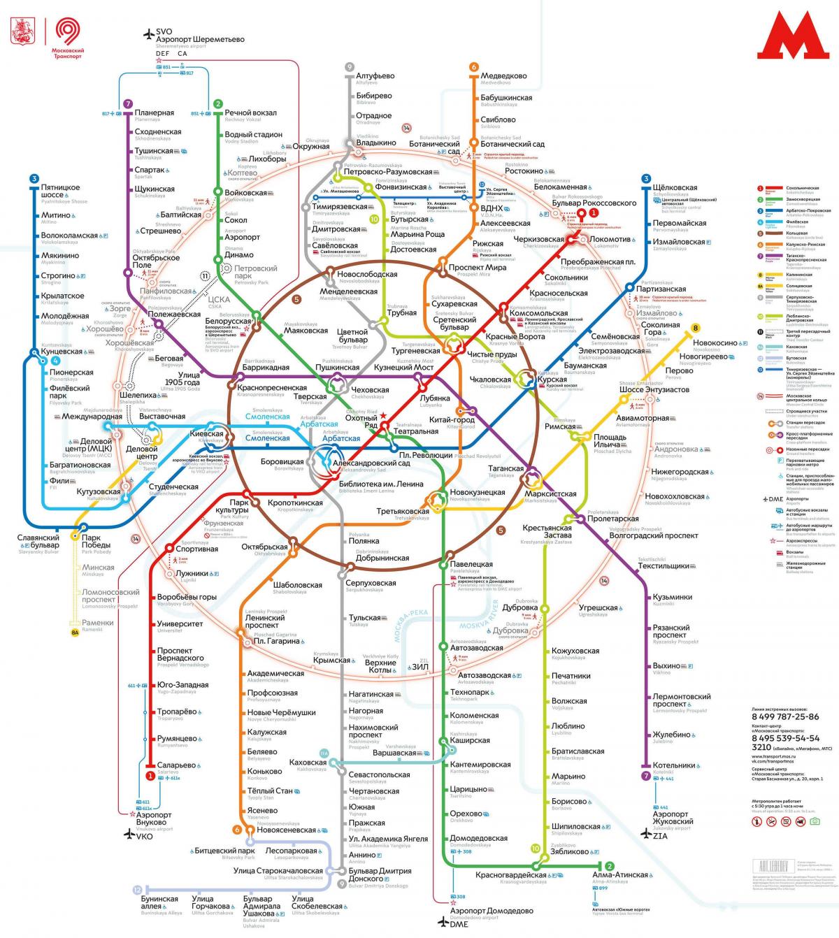 모스크바 교통 지도