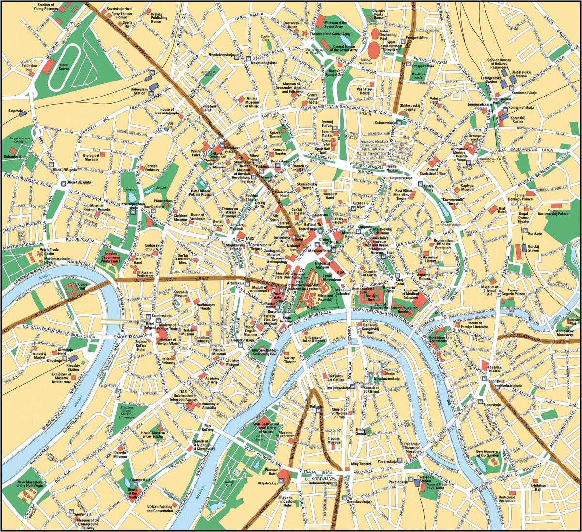 모스크바 시티 지도