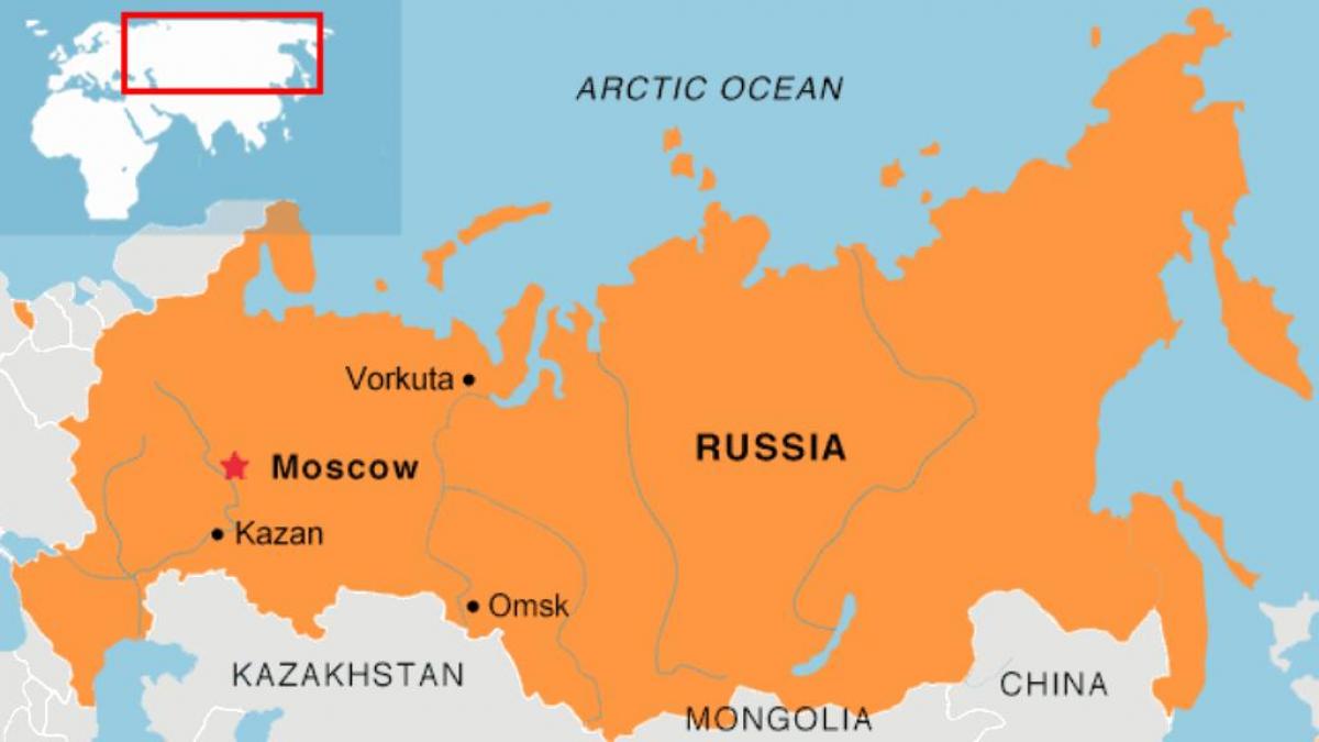모스크바에 위치 지도