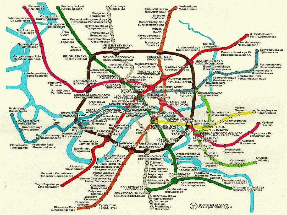 모스크바철도 지도