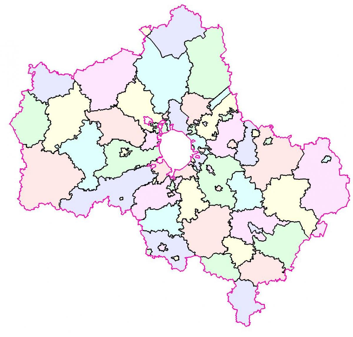모스크바 지역 지도