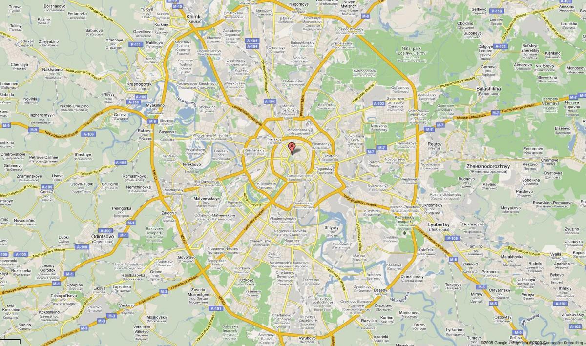 모스크바도 지도