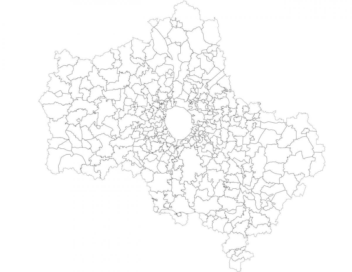 모스크바 지방 자치 단체 지도