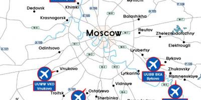 지도 모스크바의 공항들