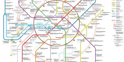 모스크바 교통 지도