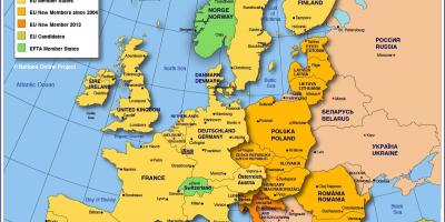 모스크바에서 유럽의 지도