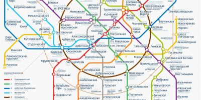 Metro 모스크바 지도